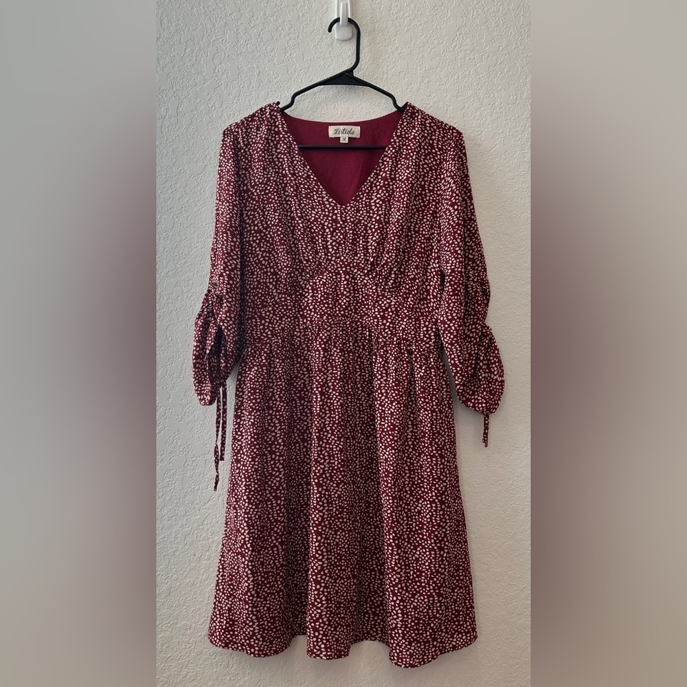 Listicle Maroon Dress